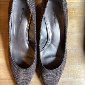 Croft & barrow 7.5 kitten heel plaid material